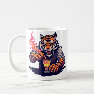 Grappig T-shirt voor Bartender met Tijger | Cadeau Koffiemok