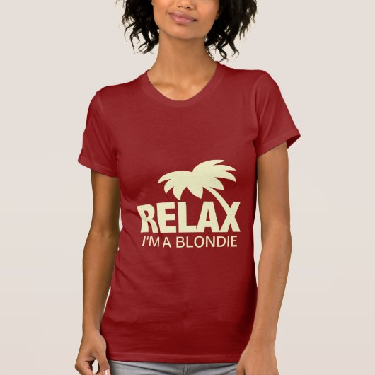 Grappig T-shirt voor blondjes (Voorkant)