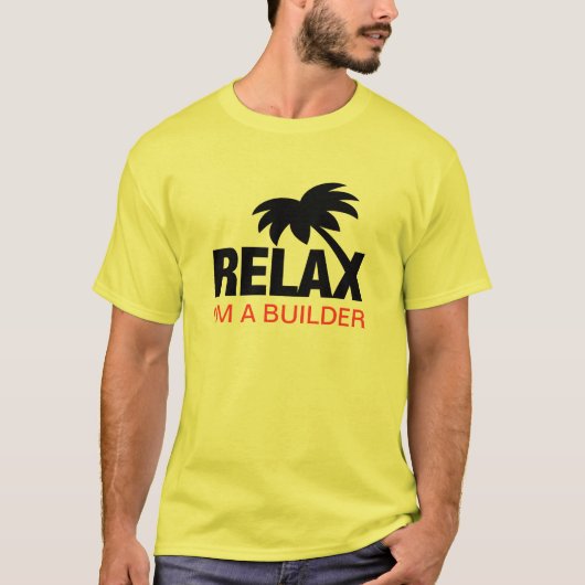 Grappig t-shirt voor bouwvakkers met grappig gezeg (Voorkant)