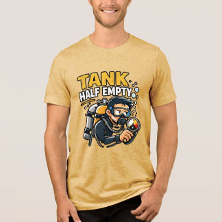 Grappig T-shirt voor Duikers-Duikfles Halfleeg