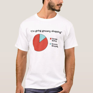 Grappig T-shirt voor garageverkoop