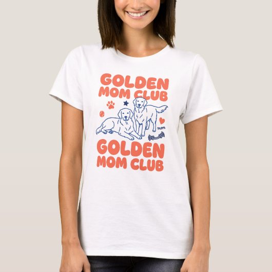 Grappig T-shirt voor Golden Retriever Moeders (Voorkant)