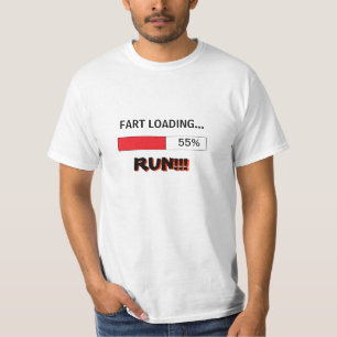 Grappig T-shirt voor heren FART LOADING RUN