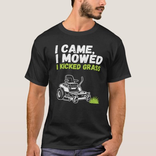 Grappig T-shirt voor het maaien van het gazon - Ik (Voorkant)