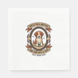 Grappig T-shirt voor honden gevraagd voor broer kr Servet