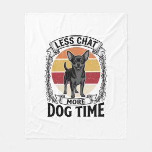 Grappig T-Shirt Voor Hondenliefhebbers Vintage Gra Fleece Deken