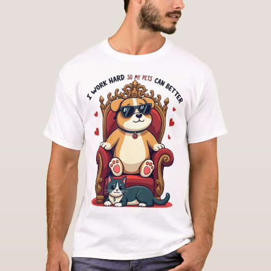 Grappig T-shirt voor huisdierliefhebbers (Voorkant)