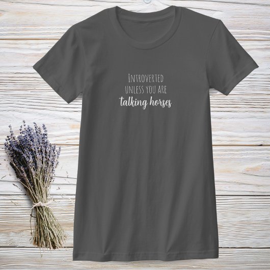 Grappig T-shirt voor Introverte Paardenliefhebber