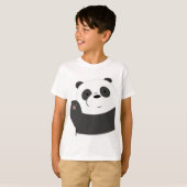 Grappig T-shirt voor jongens en kinder PANDA (Voorkant volledig)