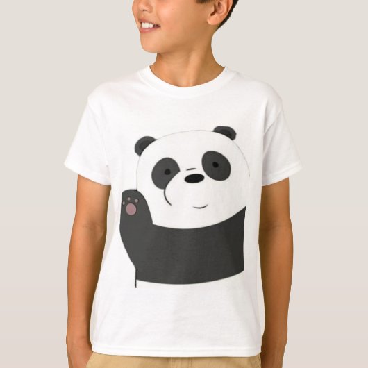 Grappig T-shirt voor jongens en kinder PANDA (Voorkant)