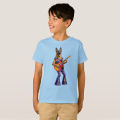 Grappig T-shirt voor kinderen met Duitse herder Ro (Voorkant volledig)