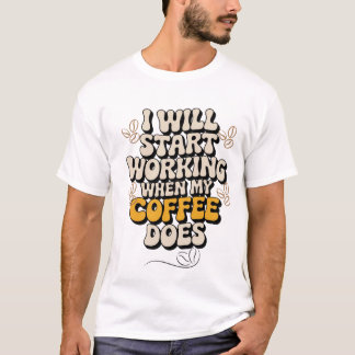 Grappig T-Shirt voor koffieliefhebbers 