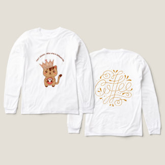 Grappig T-shirt voor koffieliefhebbers met kat
