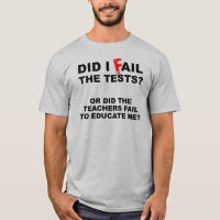 Grappig T-shirt voor leraren mislukking