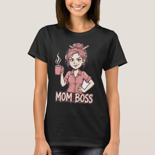 Grappig T-shirt voor Moeder Baas (Voorkant)