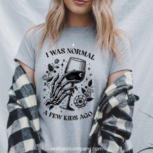 Grappig T-shirt voor Moeder Normaal Een Paar Kinde