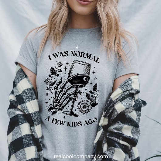 Grappig T-shirt voor Moeder Normaal Een Paar Kinde