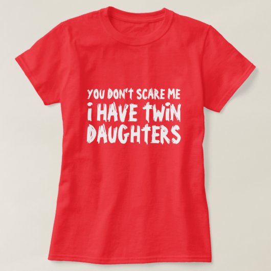 Grappig T-shirt voor moeders met tweelingdochters (Design voorkant)