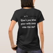 Grappig T-shirt voor motorrijders (Achterkant)