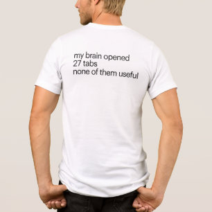 Grappig T-Shirt voor Overdenkers   ADHD Humor T-Sh