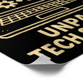 Grappig T-Shirt voor Techliefhebbers Computerfanaa Poster (Hoek)