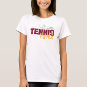 Grappig T-shirt voor tennisspeler  (Voorkant)