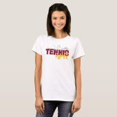 Grappig T-shirt voor tennisspeler  (Voorkant volledig)