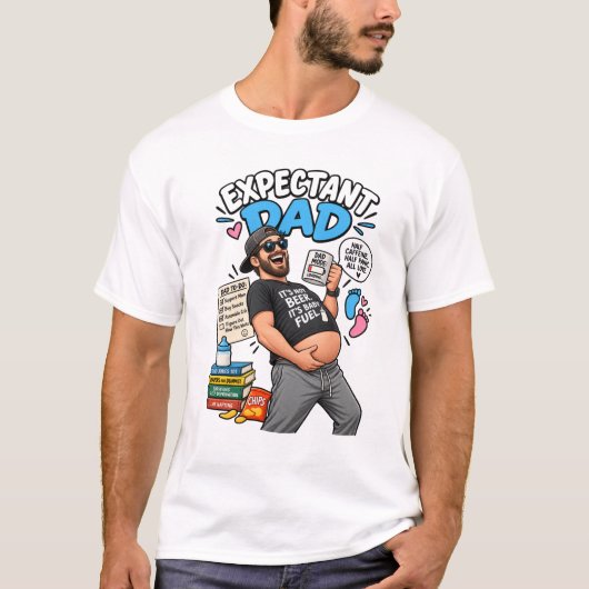 Grappig T-shirt voor toekomstige vader (Voorkant)