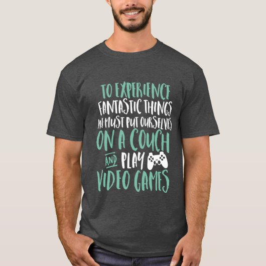 Grappig T-shirt voor videogames Geek en Gamer (Voorkant)