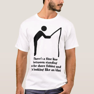 Grappig T-shirt voor Vis-Idioot Humor