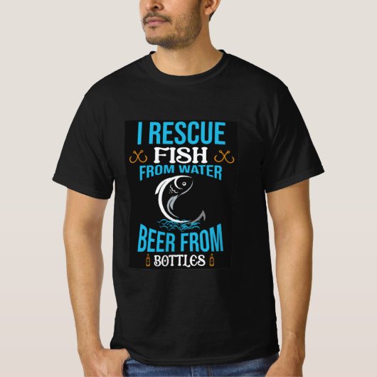 Grappig T-shirt voor vissers (Voorkant)