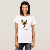 Grappig T-shirt voor vrouwen met Yorkshire Terrier (Voorkant volledig)