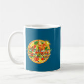 Grappig T-shirt Zonne-eclips Pizzality Eclips Pizz Koffiemok (Links)
