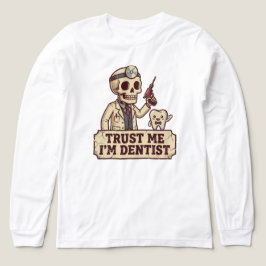 Grappig T-shirtontwerp, tandheelkundige humor graf Tri-Blend Shirt
