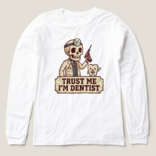 Grappig T-shirtontwerp, tandheelkundige humor graf Tri-Blend Shirt