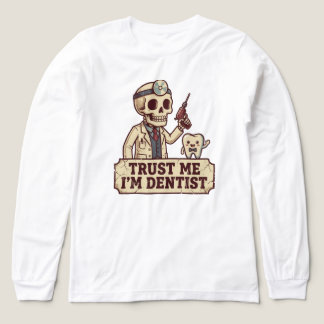 Grappig T-shirtontwerp, tandheelkundige humor graf Tri-Blend Shirt