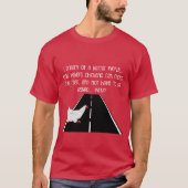 Grappig-T waarom kruipt kip de weg over? T-shirt (Voorkant)