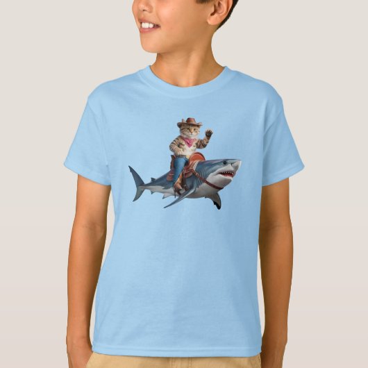 Grappig Tabby Haai Kinderen T-Shirt (Voorkant)
