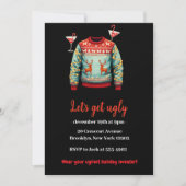 Grappig Tacky Ugly Sweater Kerstfeest Kaart (Voorkant)