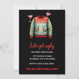 Grappig Tacky Ugly Sweater Kerstfeest Kaart