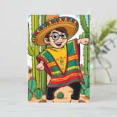 Grappig Taco Cinco Briefkaart (Staand voorkant)