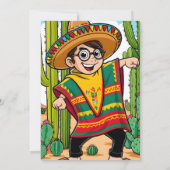 Grappig Taco Cinco Briefkaart (Achterkant)