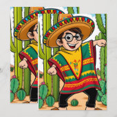 Grappig Taco Cinco Briefkaart (Voorkant / Achterkant)