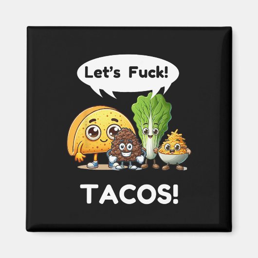 Grappig Taco Shirt. Cinco De Mayo1 Magneet (Voorkant)
