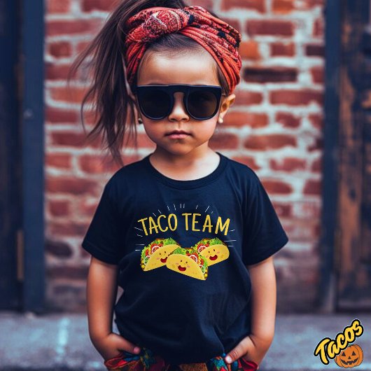 Grappig Taco Squad, Grappig Halloween eten T-shirt