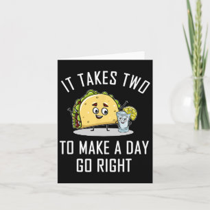 Grappig Taco Tequila Liefhebber Citaat Geschenk Ci Kaart