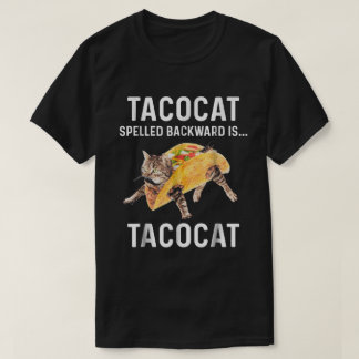 Grappig TacoCat Palindroom Meme Ontwerp T-shirt
