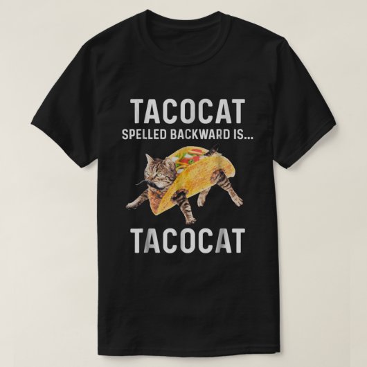 Grappig TacoCat Palindroom Meme Ontwerp T-shirt (Design voorkant)