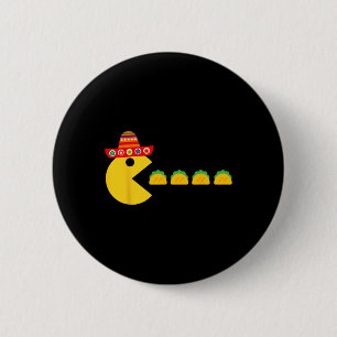Grappig Tacos Eten Fiesta Cinco De Mayo Mexicaans  Ronde Button 5,7 Cm
