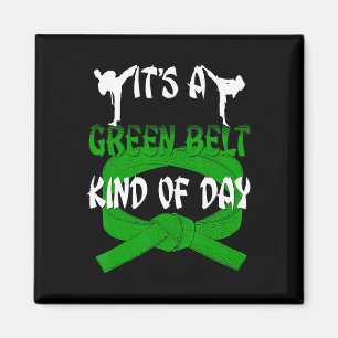 Grappig Taekwondo Shirt Karate is een groene gorde Magneet